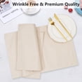 thumbnail image 6 of VCVCOO Beige Placemats Set of 4 - Heat Resistant Non-Slip Cloth Place mats for Dining Table, Machine Washable Durable Linen Fabric Table Mats, 13"Wx19"L, 6 of 10