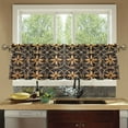 thumbnail image 4 of Yayeee Kitchen Curtains Tier Set of 2 Light Filtering 57"x24" Over Sink Window Panels, Classic Floral, 4 of 7