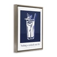 thumbnail image 3 of Stupell Industries Nothing Cocktail Can't Fix Navy Brown Framed Floater Canvas Wall Art design by Lettered and Lined, 31 x 25, 3 of 9