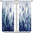 thumbnail image 2 of Light Blocking Curtains Blue Mountains Curtain Hanging Vertically 42x84, 2 of 6