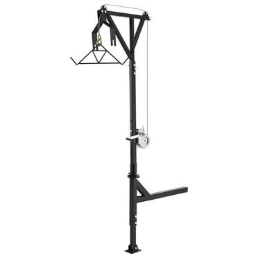 VEVOR Hitch Mounted Deer Hoist – 600lbs Capacity Game Hoist with Winch, Swivel & Gambrel for Easy Field Dressing