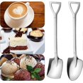 thumbnail image 4 of 8 Shovel Shape Spoon, Stainless Steel Silver Coffee Spoon, Long Spoons Of Dessert Spoons Gift, 4 of 5