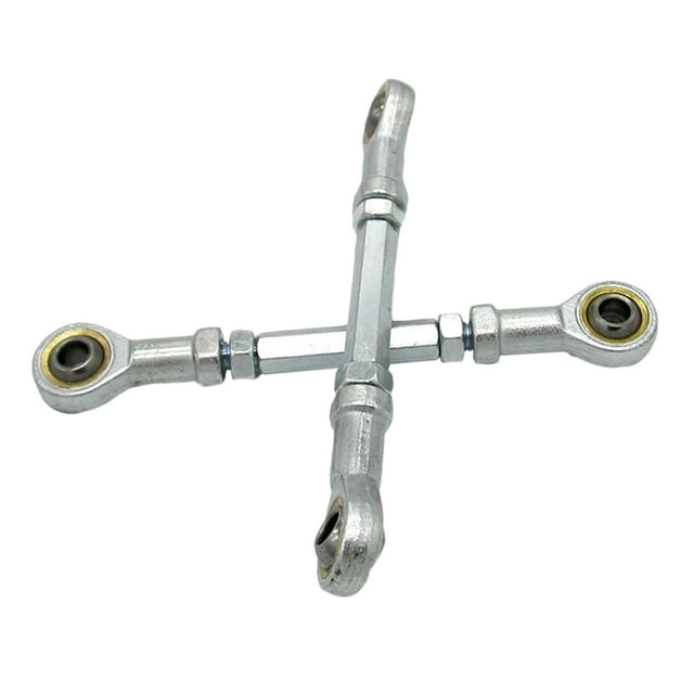 Kit de varillas de del eje de dirección de 2x 155 mm, con accesorio de rótula de varilla de manual, ajuste M8 para ATV eléctrico Go Kart