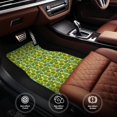 thumbnail image 4 of Uemuo Car Floor Mats - Watercolor Kiwi Fruits Summer Pattern Carpet Floor Mats for Cars, Auto Accessories Front & Rear Car Floor Foot Mat Sets of 4 Pieces, 4 of 6