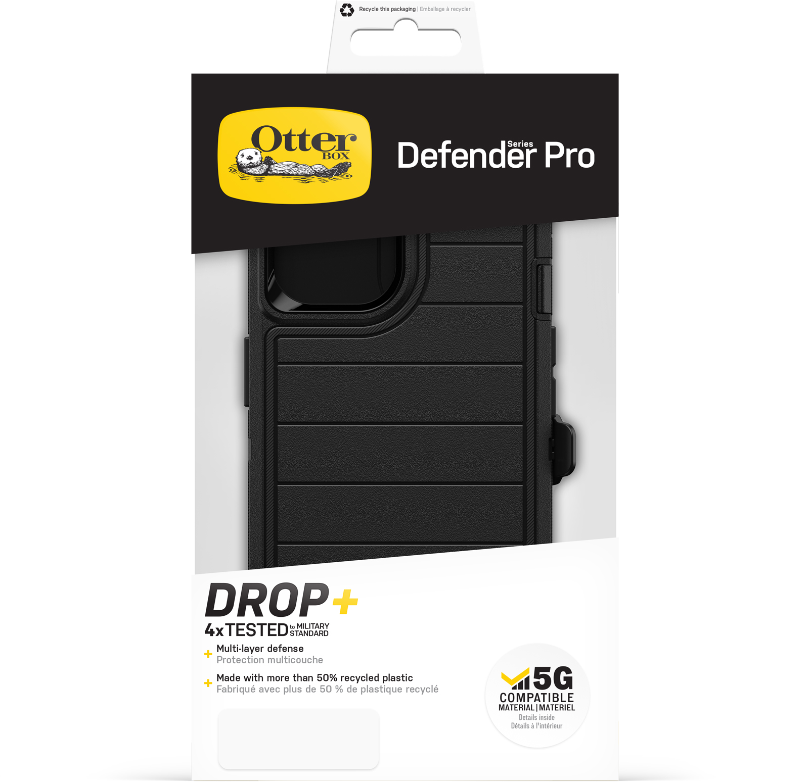 OtterBox Defender Series Pro iPhone 13/14 Case, Black photo 4