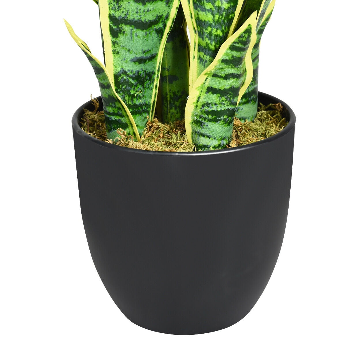 Gymax Artificial Snake Plant 35.5&quot; Fake Sansevieria Indoor