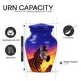 thumbnail image 2 of Yatskia Colorful Zebra Urn for Ashes Adult Brother and Sister, Mini Funeral Burial Urns for Human Ashes Adult Man, Little Memorial Keepsake Urn for Ashes for Women, (Classic Pack of 1, 3 Inch), 2 of 8