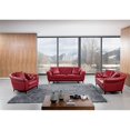 thumbnail image 3 of EK093 Red Color With Italian Full Leather Loveseat, 3 of 9