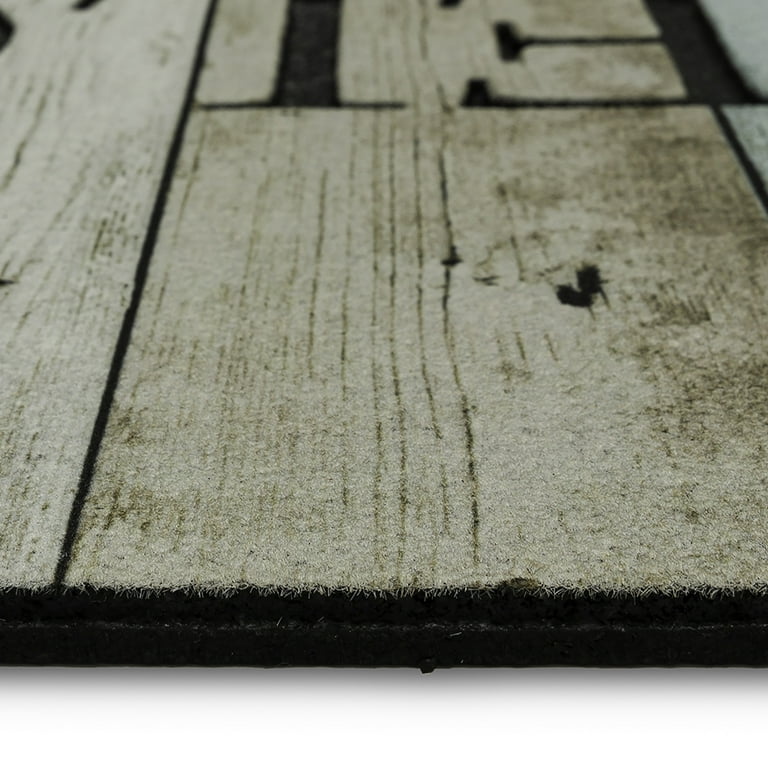 Mohawk Home Welcome Wood Rubber Doormat, Multi, 18