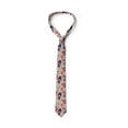 thumbnail image 4 of Necktie, Traditional Souvenirs Motif, 3.7", Dark Coral Eggshell, by Ambesonne, 4 of 4