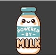 thumbnail image 4 of "Powered By Milk" Youth Charcoal Crew Neck Short Sleeve Tee-Medium, 4 of 4