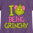 thumbnail image 3 of The Grinch - I Love Being Grinchy - Toddler & Youth Girls Short Sleeve Graphic T-Shirt, 3 of 5
