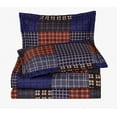 thumbnail image 6 of Chezmoi Collection Sherman 3-Piece Oversized Comforter Set - Multicolor Plaid Patchwork Printed Microfiber Bedding, Queen Size, 6 of 11