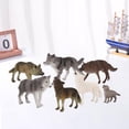 thumbnail image 1 of 7 Pièces Réaliste Figurine Loup Jouet Jeu Gâteau Décor pour les Enfants, 1 of 7