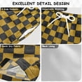 thumbnail image 4 of Black and Yellow Plaids with Texture Swim Trunks Board Shorts Beach Pants Bathing Bottoms S, 4 of 8