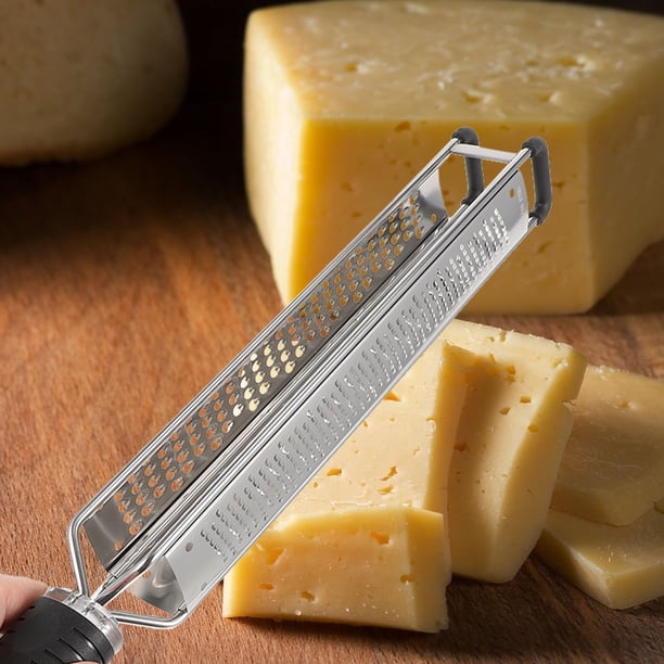 FESTFENDS 1Ud Rallador De Ajo Y Jengibre En Acero Inoxidable Para Cocina Con Mango Cómodo Plata