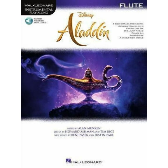 Hal Leonard Aladdin Instrumental Play-Along Series for Flute Book/Audio Online