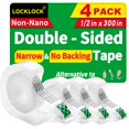thumbnail image 1 of Cinta adhesiva de doble cara LOCKLOCK, paquete de 4, 1,3 cm x 762 cm, 1 of 8