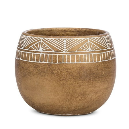 Set of 4 Large Tribal Band Planter