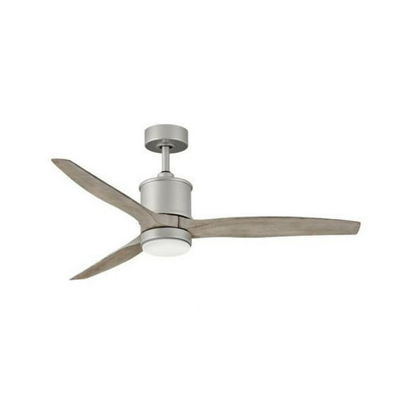 60 inch 3-Blade Ceiling Fan with Light Kit-Brushed Nickel Finish-Weathered Wood Blade Color Bailey Street Home 81-Bel-4243645