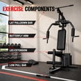 thumbnail image 3 of GARVEE Multifunctional Home Gym System,Home Gym Station with 100LBS Weight Stack,Exercise Equipment for Full Body Traning with Pulley System, 3 of 8