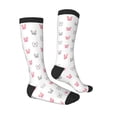 thumbnail image 3 of Picia Women Crew Soft Moisture-wicking Socks Girl Rabbit Pattern Design Cotton Socks, One Size fit All, 3 of 9