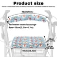 thumbnail image 6 of HELLHERO Snowman Machine Washable Rollator Walker Seat Back Covers & Walker Seat Cushion Cover Waterproof Easy Fit for Outdoor and Home, 6 of 7
