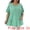 Light Green, variant on DARING DIVA Women's Plus Crew Neck Loose Fit T Shirt with Pocket Casual 1X Grey