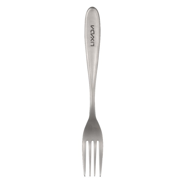 Tenedor Lixada Titanium Fork ligero Horquillas de la cena Horquilla de mesa para el hogar Picnic al aire libre Camping Excursiones Lixada Tenedor