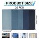 thumbnail image 3 of 20pcs Iron on Patches for Jeans, 11 X 5.12 Inch Patch Iron on Mending Fabric Pure Cotton 5 Colors J, 3 of 5