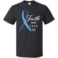 thumbnail image 3 of Inktastic Faith over Fear Hydrocephalus Awareness with Blue Ribbon T-Shirt, 3 of 5