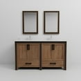 thumbnail image 5 of Ziva 60 in W Rustic Barnwood Double Vanity, Cultured Marble Top, Faucet Set & 22" Mirrors, 5 of 8