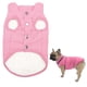 thumbnail image 5 of Abrigo de invierno para perros, ropa abrigada, chaqueta, conjuntos, chaleco suave sin mangas y resistente al viento para perros Rosado, 5 of 9