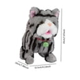 thumbnail image 6 of MERIGLARE Walking Cat Toy Electronic Walking Kitty Figure with Role Playing And Recording Abilities Suitable for Early Childhood Development Parent Child Gray, 6 of 6