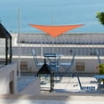 thumbnail image 2 of LAGarden 5FT 97% UV Block Triangle Sun Shade Sail Decor Patio Pool Garden Yard Lawn Carport Net Awning Bright Orange, 2 of 10
