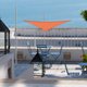 thumbnail image 2 of Yescom 3FT 97% UV Block Triangle Sun Shade Sail Decor Patio Pool Garden Yard Lawn Carport Net Awning Bright Orange, 2 of 10
