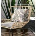 thumbnail image 4 of Watercolor Lilac Bulb Indoor/Outdoor Pillow with Removable Cover in White Pink Gray 16x16, 4 of 5