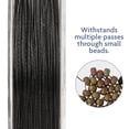 thumbnail image 3 of Miyuki Dura-Line Beading Thread – Durable Braided String, Smoke, 0.15 mm in Diameter, 20-Meter Spool, 3 of 7
