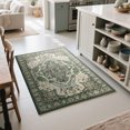 thumbnail image 2 of Homore Traditional Pattern Mystic Medallion Area Rug, 2' x 3', Green, 2 of 8