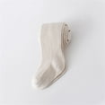 thumbnail image 3 of UAYOTSE Baby Girl Tights Thick Cable Knit Leggings Stockings Toddler Warm Cotton Stockings Pantyhose,Beige 0-1 Years, 3 of 3