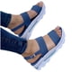 thumbnail image 4 of Verano damas mujeres zapatos de suela gruesa plana moda casual playa sandalias Wmkox8yii  nm6506, 4 of 4