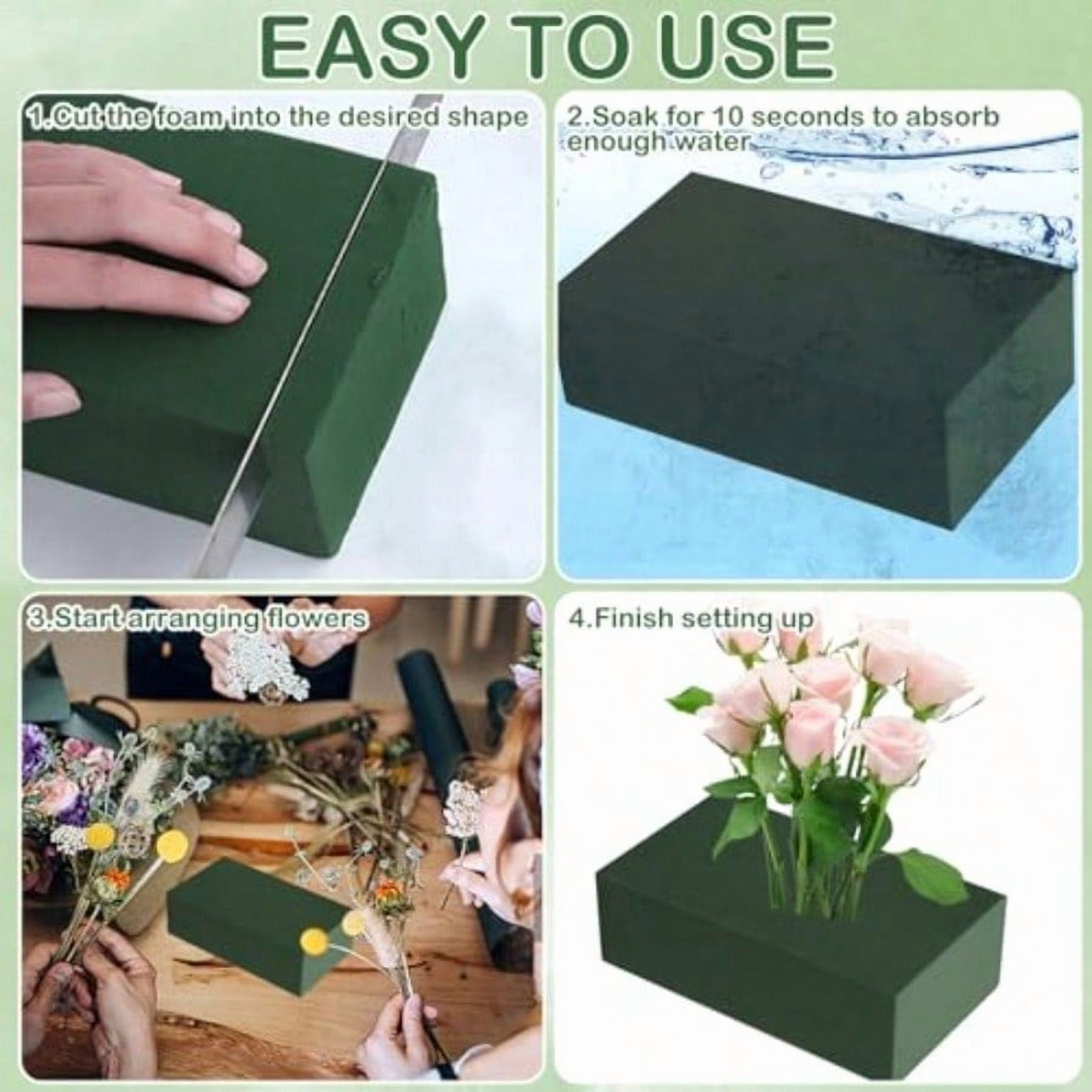 40Pcs Floral Foam Blocks Floral Foamused For Plant Foam And Flower Green Floral Foam Blocks For Dried And Fresh Flowers Florist Foam Dry Foam For Artificial Flowers Supplies 5.5 X 3.2 X 1.8 In