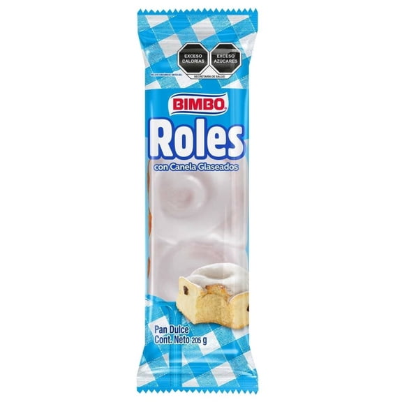 Roles Bimbo con canela y glaseados 205 g