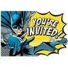 Justice League Heroes Unite Batman Invitations 8ct