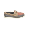 thumbnail image 5 of Sperry Mens A/O 2-Eye Boat Shoes in Blue/Red/Beige, 5 of 6