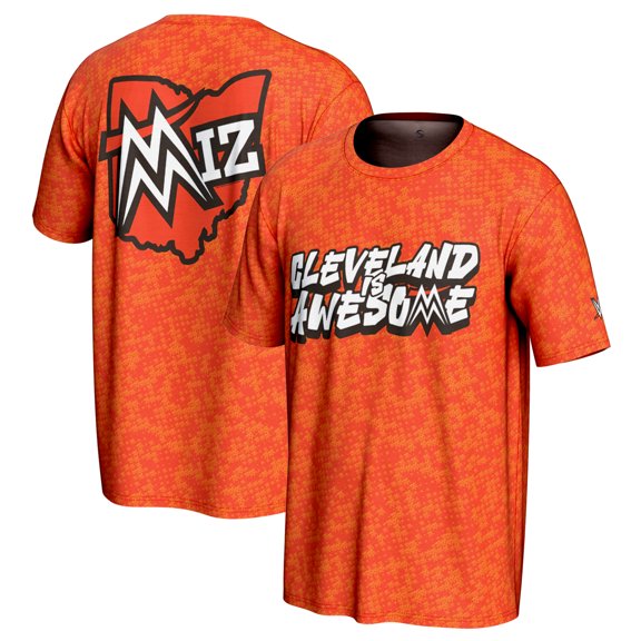 Men's ProSphere Orange The Miz Cleveland Is Awesome T-Shirt
