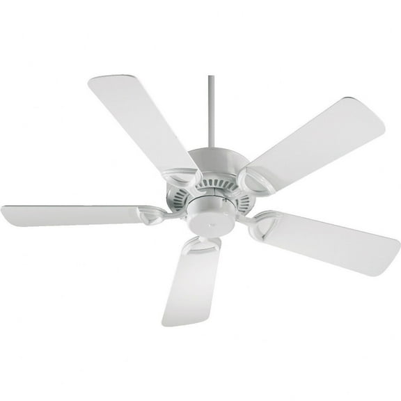 43425-6-Quorum Lighting-Estate - Ceiling Fan in Transitional style - 42 inches wide by 12 inches high-White Finish-White Blade Color