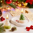 thumbnail image 7 of Mecorevxz 2Pcs Small Christmas Tree Shaped Scented Candle Suitable for Party Wedding Xmas Decoration,Christmas Gifts(White), 7 of 7