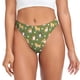thumbnail image 1 of Fotbe Shiba Inu Dog And Flower Tanga Sin Costuras para Mujer con Estampado – Panties Invisibles, Transpirables y Cómodos para Uso Diario-4X-Large, 1 of 6