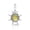 Yellow, variant on 925 Sterling Silver with Baltic Amber – Sun Pendant - Honey Colour